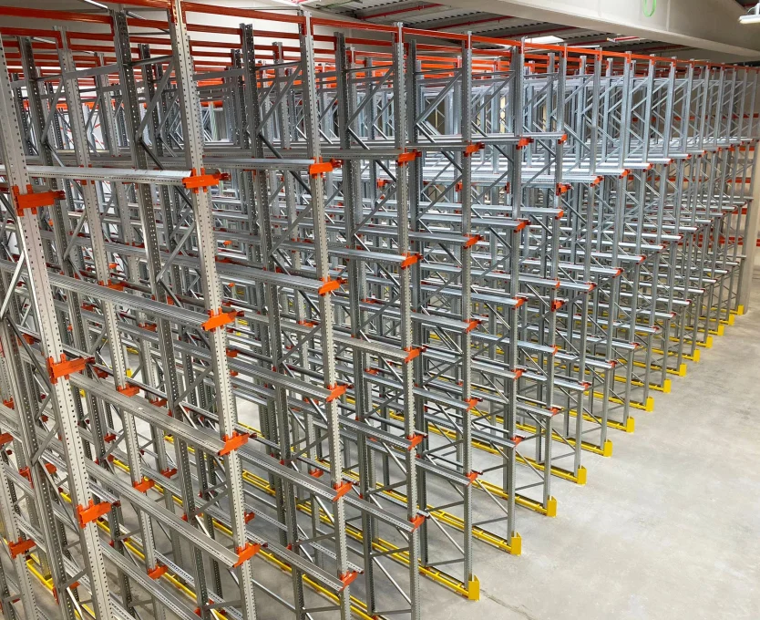 Estanteria de paletizacion compacta kimer