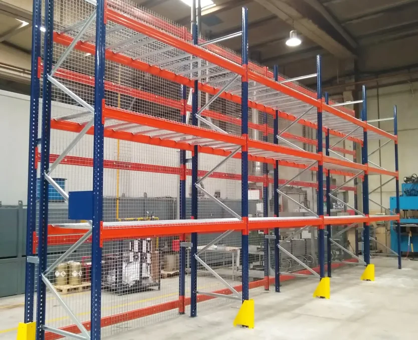 Estanteria de paletizacion con mallas