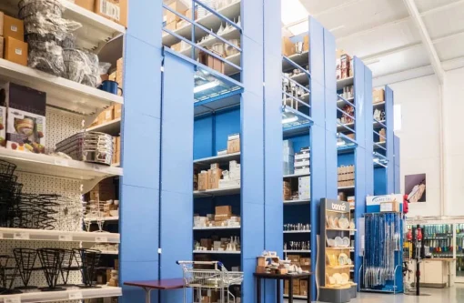 Estanteria easy rack evolucion con pasillos elevados Kimer