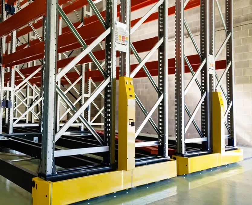 Estanteria movil para paletizacion