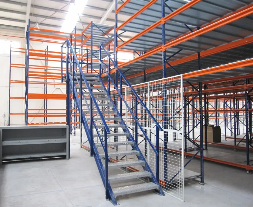 Estanteria picking con pasillos elevados kimer estanterias