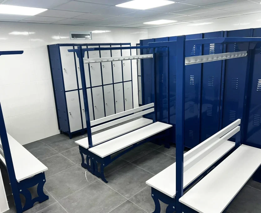 Taquillas para vestuarios con bancos