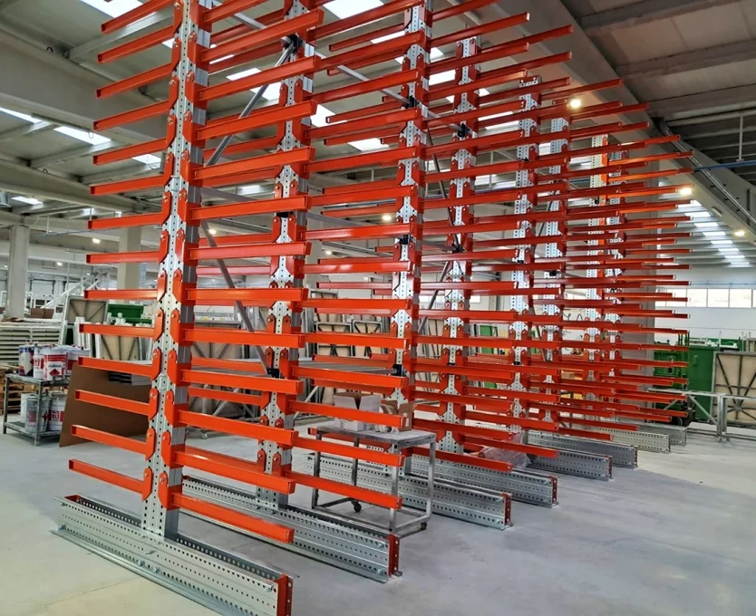 Cantilever doble para cargas largas