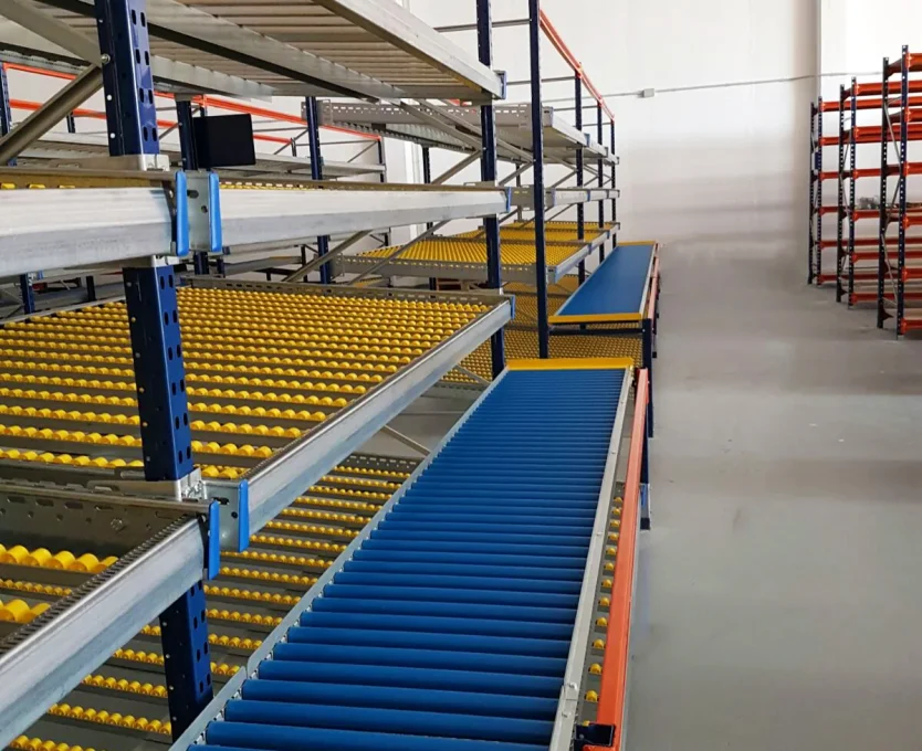 Estanteria dinamica carton flow