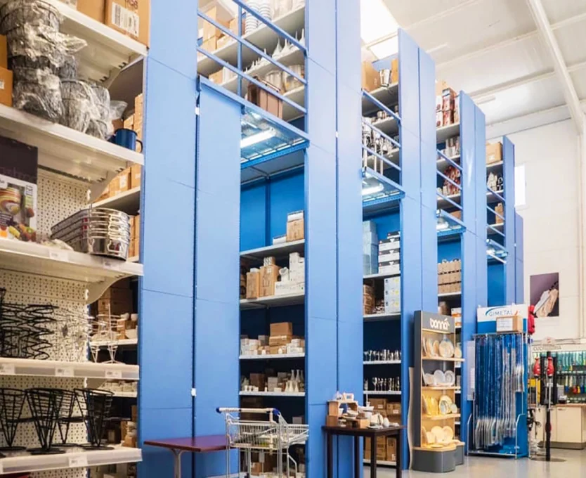 Estanteria easy rack evolucion con pasillos elevados